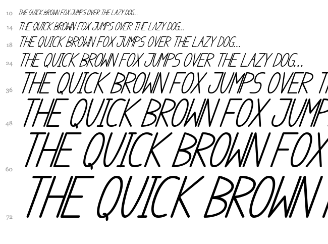 Anome Ibul font waterfall